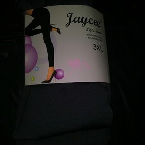 Dark gray insulated plus size tights